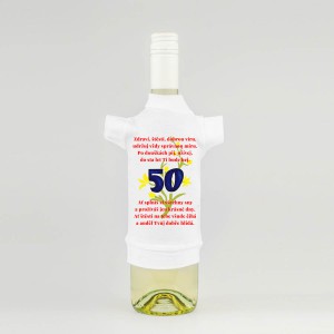 Tričko lahev 50 Zdraví modré