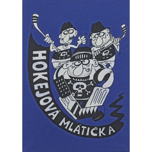 Triko Hokejová mlátička XL kr.modré-poslední kus!