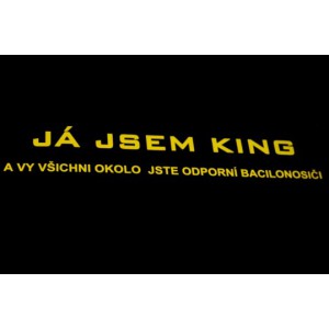 Triko Já jsem king vel.XL, černá