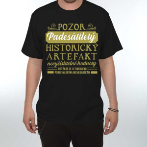 Triko Pozor Artefakt 50 - černá