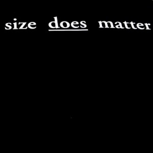 Triko Size does matter XL černá