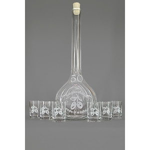 Velká sada láhev pískovaná Contesa 0,5l 50let