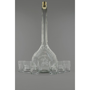 Velká sada láhev pískovaná Contesa 0,5l 55let