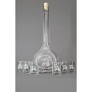 Velká sada láhev pískovaná Contesa 0,5l 70let