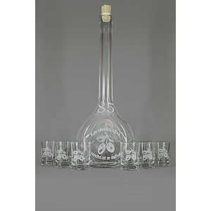 Velká sada láhev pískovaná Contesa 0,5l 85let