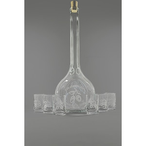 Velká sada láhev pískovaná Contesa 0,5l 90let