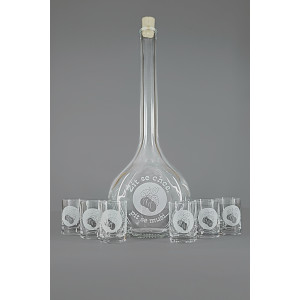 Velká sada láhev pískovaná Contesa 0,5l "Žít se chce..."