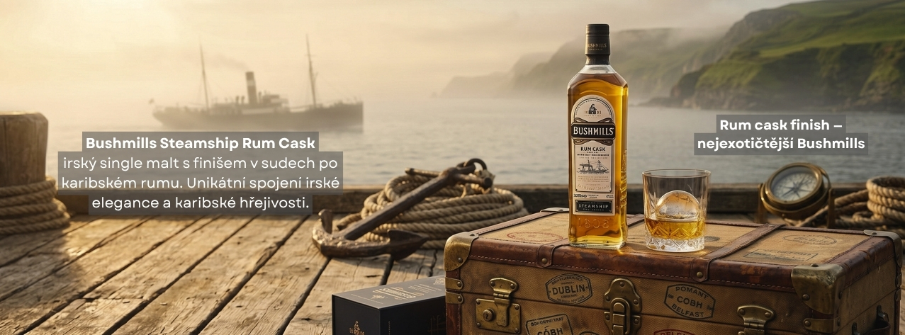 Bushmills Steamship IV Rum cask - Darkohol.cz